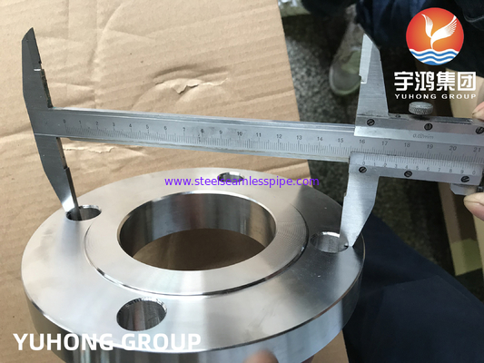 ASME A182 F304/f304L/F316 / F316L Brida de Acero Inoxidable Slip On Flange Pengelasan leher Flange RF FF