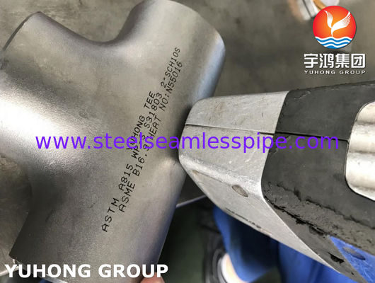 Duplex Steel Pipe Fitting Equal Tee ASTM A815 S31803 B16.9 Heat Exchanger Oil Gas