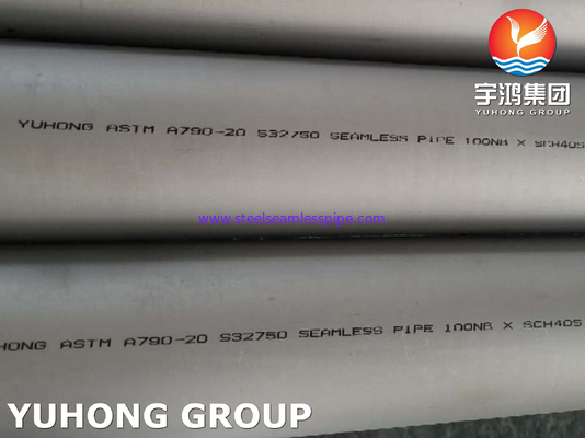 ASTM A790 UNS S32750 Super Duplex 304 316 Pipa tanpa jahitan dari baja tahan karat untuk pengolahan air limbah