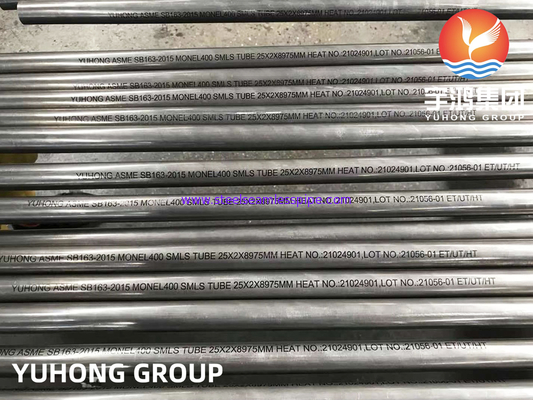 Nikel Alloy Seamless Tube, ASTM B163 MONEL 400 (UNS N04400) Untuk aplikasi presisi tinggi