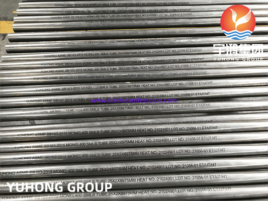Nikel Alloy Seamless Tube, ASTM B163 MONEL 400 (UNS N04400) Untuk aplikasi presisi tinggi
