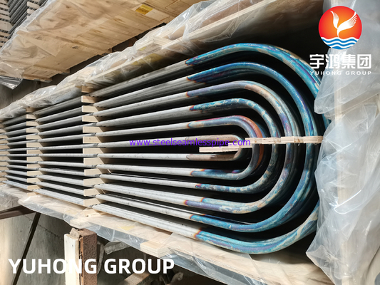 Pipa penukar panas stainless steel tanpa jahitan / tabung las, dicampur / terang dipanaskan A213 TP304L