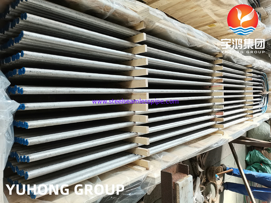 Pipa penukar panas stainless steel tanpa jahitan / tabung las, dicampur / terang dipanaskan A213 TP304L
