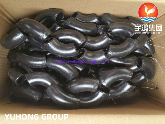 Fittings tanpa jahitan permukaan minyak hitam baja karbon ASTM A234 WP9 WP11, Elbow,Tee,Cap,Penting hitam untuk minyak dan gas