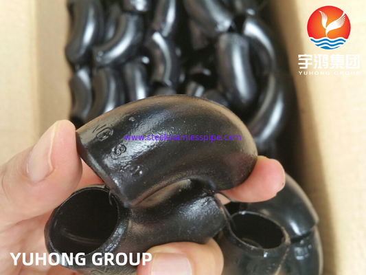 Fittings tanpa jahitan permukaan minyak hitam baja karbon ASTM A234 WP9 WP11, Elbow,Tee,Cap,Penting hitam untuk minyak dan gas