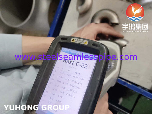 Hastelloy C22 / N06022 180° LR Elbow | ASTM B366 Nickel Alloy Butt Weld Fitting Untuk Layanan Korosif