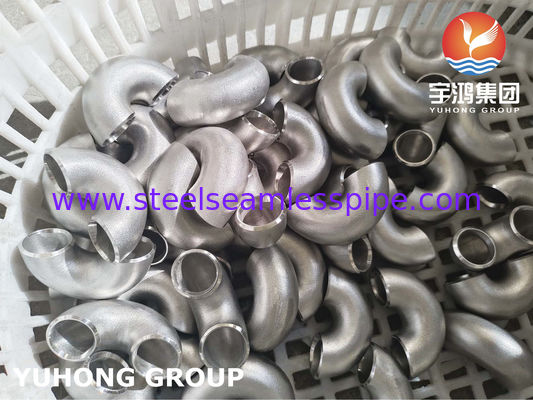 Hastelloy C22 / N06022 180° LR Elbow | ASTM B366 Nickel Alloy Butt Weld Fitting Untuk Layanan Korosif