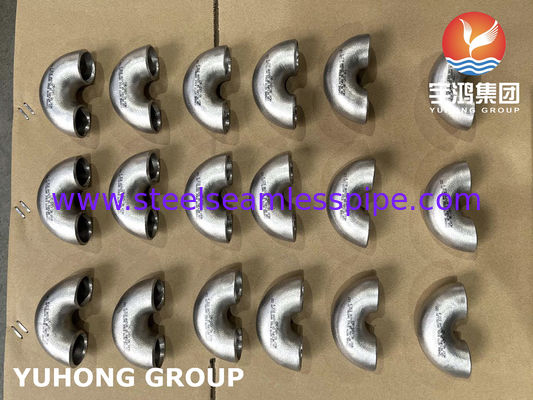 Hastelloy C22 / N06022 180° LR Elbow | ASTM B366 Nickel Alloy Butt Weld Fitting Untuk Layanan Korosif