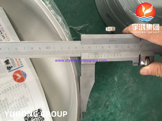 A403 WP304 / WP304L Cap stainless steel, Fittings Butt weld B16.9Untuk pembuatan kapal bertekanan