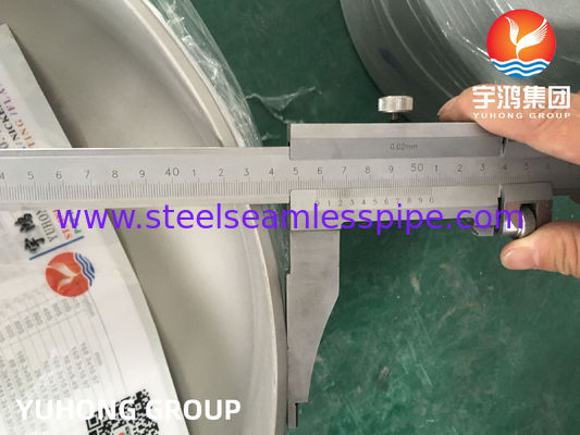 A403 WP304 / WP304L Cap stainless steel, Fittings Butt weld B16.9Untuk pembuatan kapal bertekanan