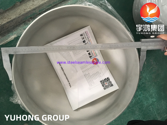 A403 WP304 / WP304L Cap stainless steel, Fittings Butt weld B16.9Untuk pembuatan kapal bertekanan