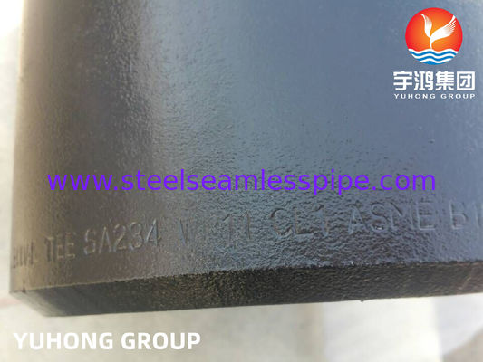 ASTM A234 WP11 Alloy Steel Butt Weld Tee ASME B16.9 untuk pipa suhu tinggi