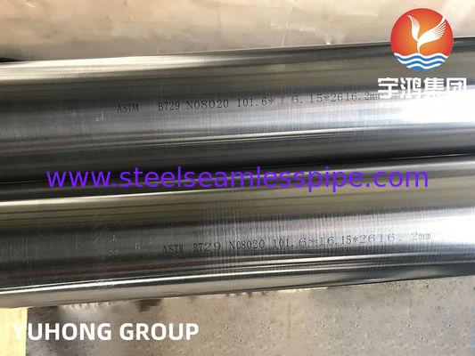 ASTM B729 NO8020 Stainless Steel Seamless PipeHeat Exchanger Tube Chemical Oil
