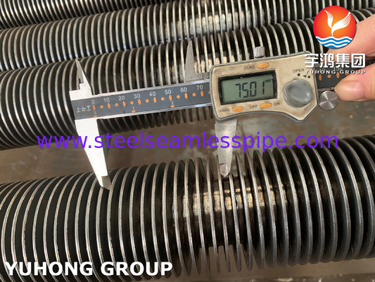 U Bend Fin Tube, ASTM A106 Gr. B High Frequency Welded Fin Tube Untuk Penukar Panas