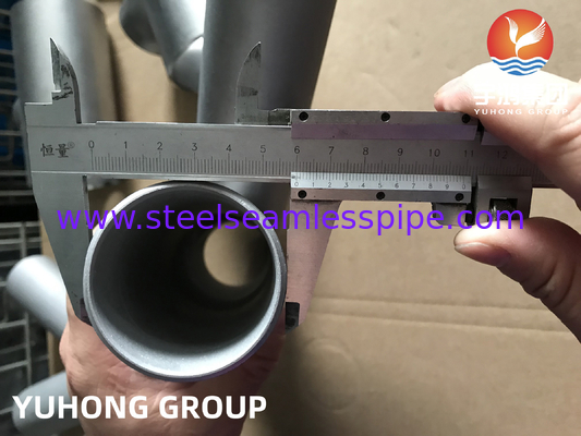 ASTM A815 S31803-W Y TEE Butt Welded Fitting B16.9 Pupuk penyulingan minyak Gas
