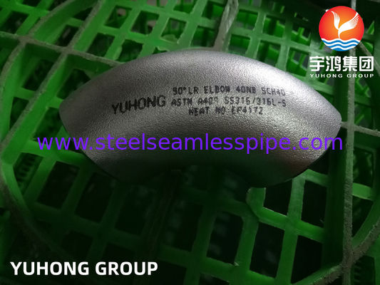 Fitting pipa tanpa jahitan baja tahan karatA403 WP304 WP304L WP316 siku 45Deg 90Deg 180Deg 1/2 " NB - 48" NB