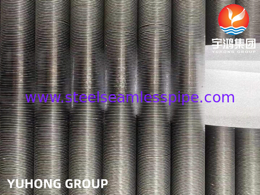 ASME SB163 UNS N04400 Nikel Alloy Embedded G Type Fin Tube Dengan Pin Aluminium