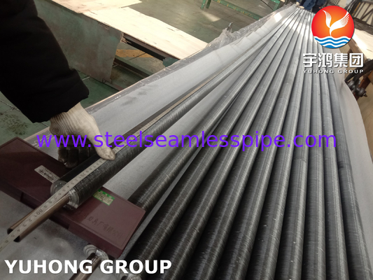 ASME SB163 UNS N04400 Nikel Alloy Embedded G Type Fin Tube Dengan Pin Aluminium