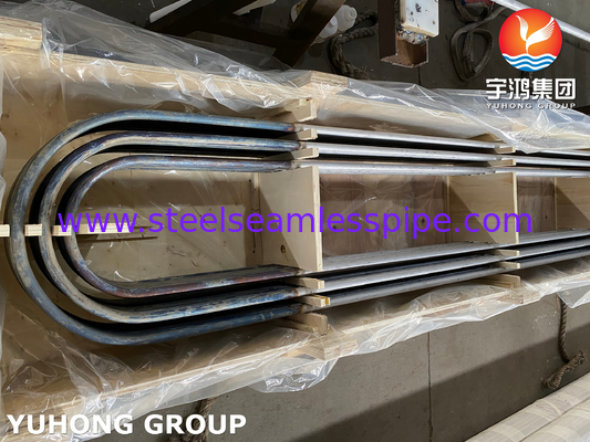 Stainless Steel Duplex SMLS U Bend Tube ASME SA789 UNS S32205 Untuk Penukar Panas