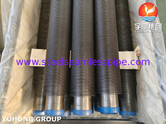 ASME SA106 GR.B Baja Karbon Frekuensi Tinggi Las / HFW Fin Tube Untuk Bolier
