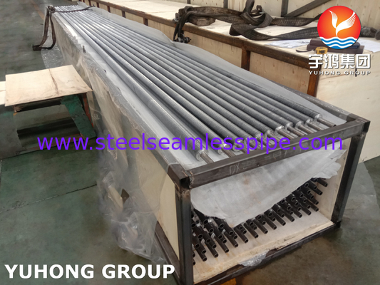 Tabung dasar tertanam tipe G Fin ASME SB163 Monel 400/UNS N04400 dengan sirip aluminium