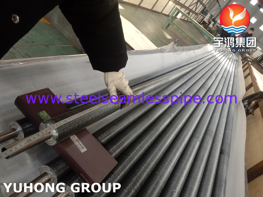 Tabung dasar tertanam tipe G Fin ASME SB163 Monel 400/UNS N04400 dengan sirip aluminium