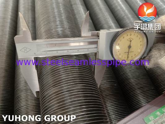 Tabung dasar tertanam tipe G Fin ASME SB163 Monel 400/UNS N04400 dengan sirip aluminium