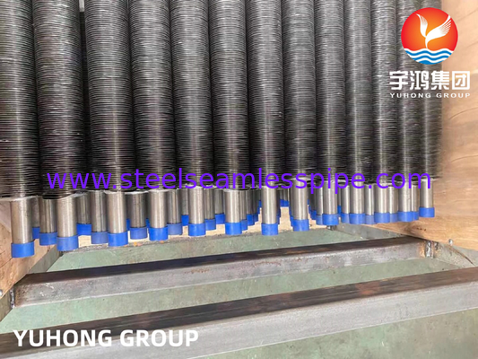 ASME SB163 N04400 G Jenis Tabung Sirip Al99.5 Tabung Sirip Tertanam Untuk Vaporizer