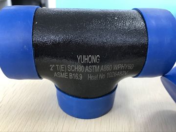 ASTM A860 WPHY 60 Butt Weld Fittings, Equal Tee 1 &amp;quot;SCH40 BW B16.9