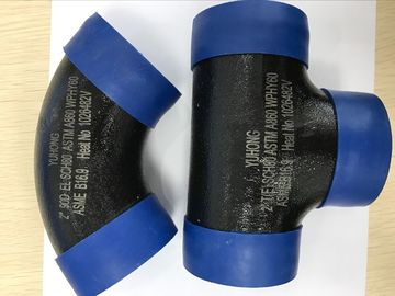 ASTM A860 WPHY 60 Butt Weld Fittings, Equal Tee 1 &amp;quot;SCH40 BW B16.9