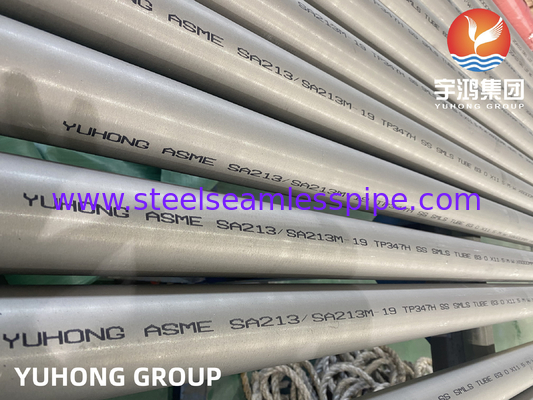 ASME SA213 Bahan TP304 / 304L / 316 / 347H Pipa penukar panas Pipa pendingin udara