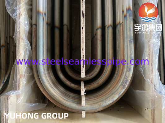 ASTM A213 TP304, 1.4301 Stainless Steel Seamless U Bend Tube Untuk Penukar Panas