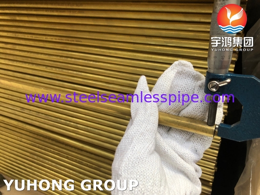 ASTM B111 C68700 Aluminium Brass Seamless Heat Exchanger dan Boiler Tube