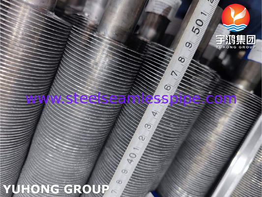 ASTM B163 UNS N08825, Incoloy825 tabung berujung ekstrusi dengan sirip aluminium untuk penukar panas