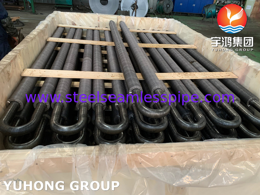 ASME SA106 GR.B Karbon Steel High Frequency Welded Extended Surface Tubes untuk Economizer