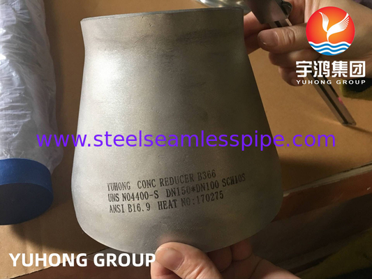ASTM B366 UNS N04400, Monel 400 Butt Weld Perlengkapan Pipa Baja Paduan Nikel, Siku, Peredam