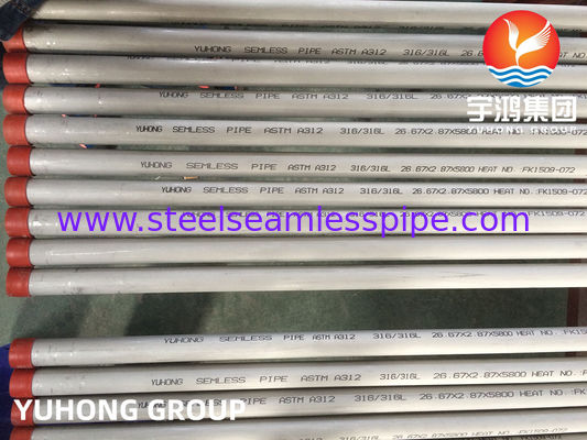 ASTM A312 TP316L Stainless Steel Seamless Pipe untuk Industri Petrokimia