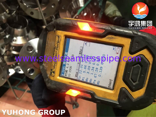 ASTM A182 F60, UNS S32205, Flange Leher Las Baja Dupleks 1,4462, Wajah Bergaris B16.5