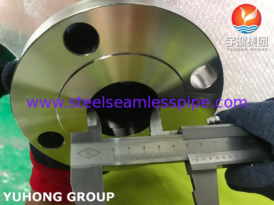 ASTM A182 F60, UNS S32205, Flange Leher Las Baja Dupleks 1,4462, Wajah Bergaris B16.5
