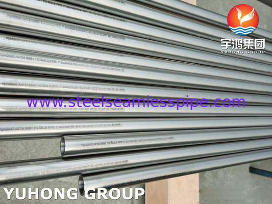 ASTM B861 Pipa Titanium Alloy Gr2 tanpa jahitan Pipa Titanium Alloy