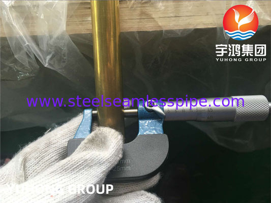 ASTM B111 C44300 Tabung Tembaga Nikel Mulus untuk Penukar Panas