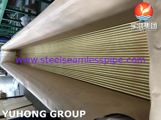 Tembaga Alloy Seamless Tube Admiralty Brass Tube ASTM B111 C44300 C71500