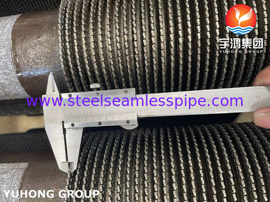 ASTM A335 Gr. P9 tabung baja paduan dengan sirip 11Cr, tabung sirip untuk tungku api