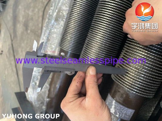 ASTM A335 Gr. P9 tabung baja paduan dengan sirip 11Cr, tabung sirip untuk tungku api