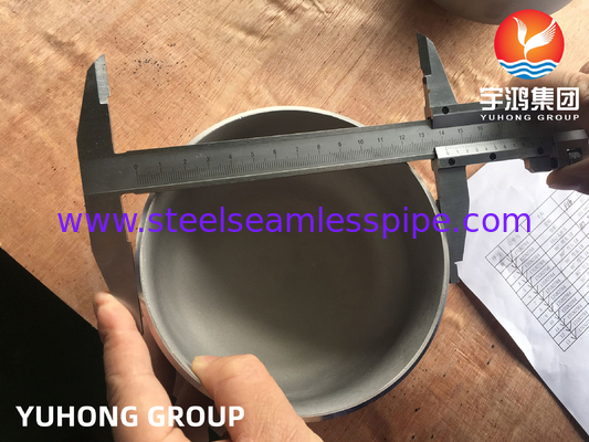 Fittings Butt Weld, ASTM A403 WP304-S cap ujung tanpa jahitan stainless steel, ASME B16.9