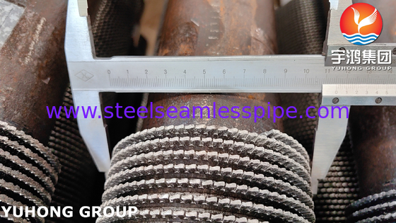 Tabung Fined Serrated ASTM A335 Gr. P9 Alloy Steel HFW Heat Exchanger Fin Tube