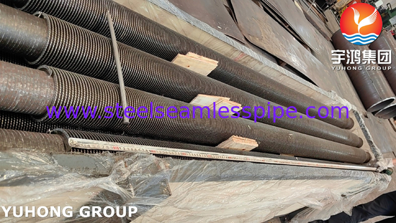 Tabung Fined Serrated ASTM A335 Gr. P9 Alloy Steel HFW Heat Exchanger Fin Tube