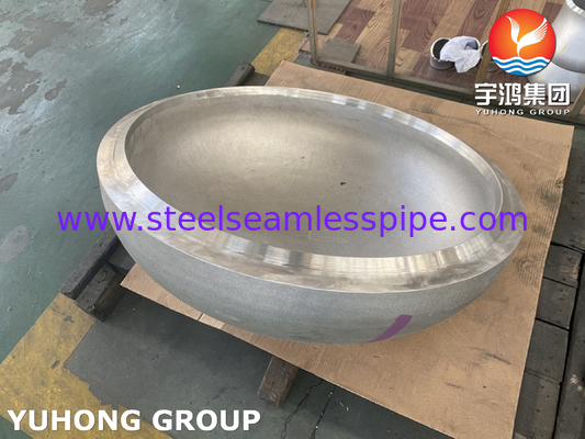 Tangki Gas Minyak Torispherical Dished Head Berakhir Untuk Tank Boiler Stainless steel Tank Head SS304 SS316 Pressure Vessel