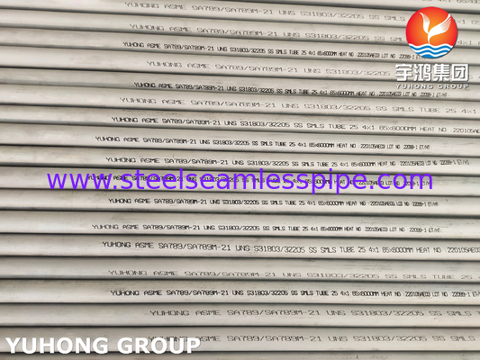 ASME SA789 / ASTM A789 S32205 Tabung stainless steel dupleks