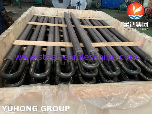 Carbon Steel Seamless U Bend Finned Tube Untuk Kondensor HT/ET